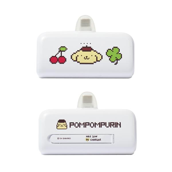 (업체별도배송)산리오 PD 20W 고속충전 도킹형 보조배터리 5,000mAH(C타입/폼폼푸린/HY21700(PD)