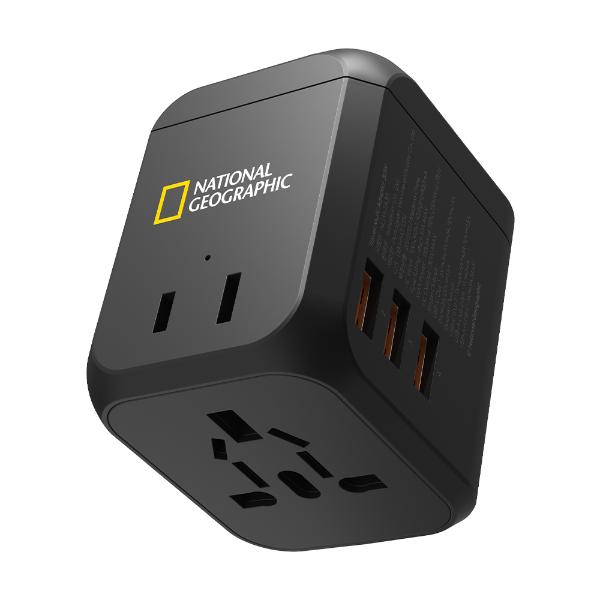 (업체별도배송)트래블 멀티 어댑터 30W +전용파우치(내셔널지오그래픽/NGM-TA/30)