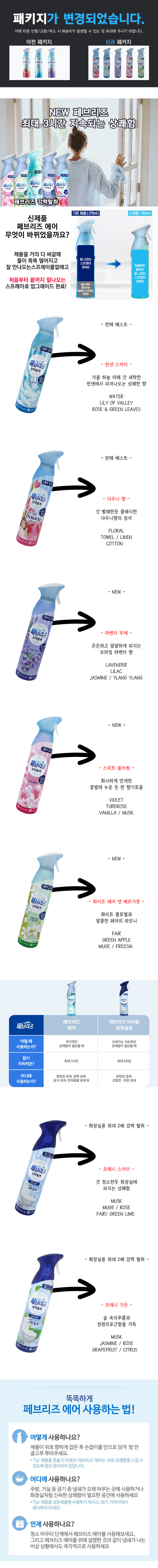 페브리즈 강력탈취 공기탈취제(스위트블러썸 /165g/리뉴얼)