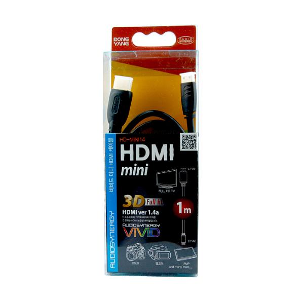[270323]미니 HDMI케이블(1M/HD-MINI14/동양)