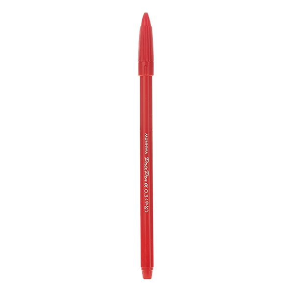 사인펜, 문화연필, 프릭스펜, 적색, 12개입, 0.3mm