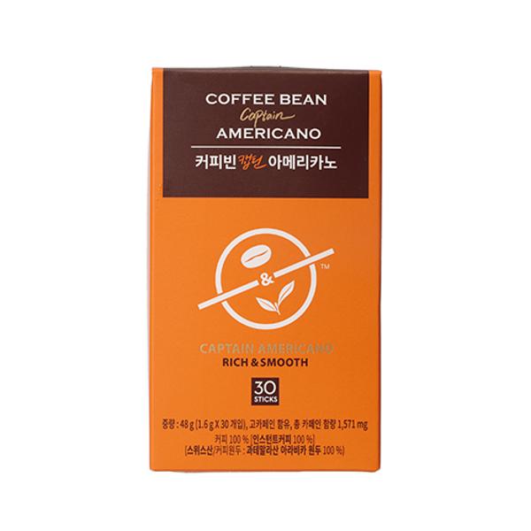 커피빈 캡틴 아메리카노(1.6g*30T)