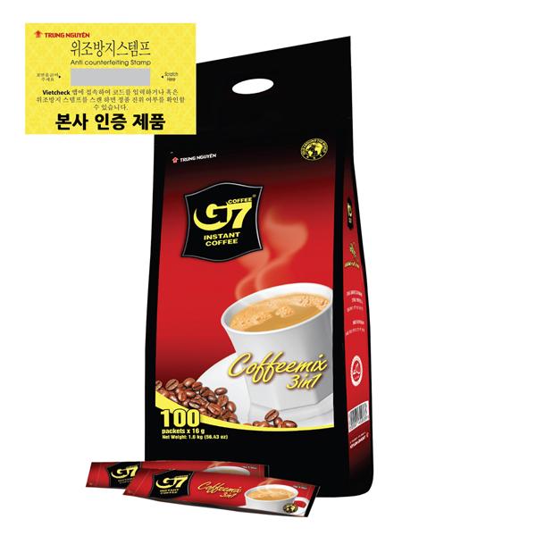 [888757]G7 커피믹스(16g*100T)