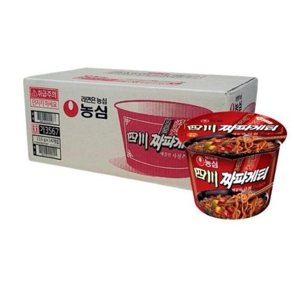[업체별도배송]사천 짜파게티 큰사발(115g*16EA/BOX/농심)