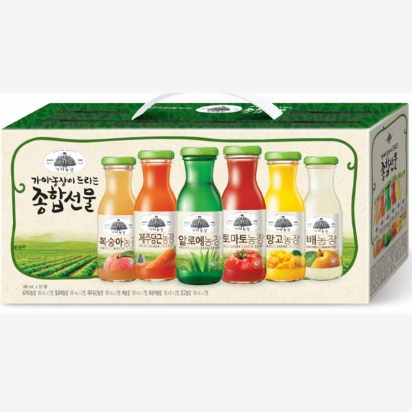 가야농장 종합선물셋트(180ml*12병/BOX)