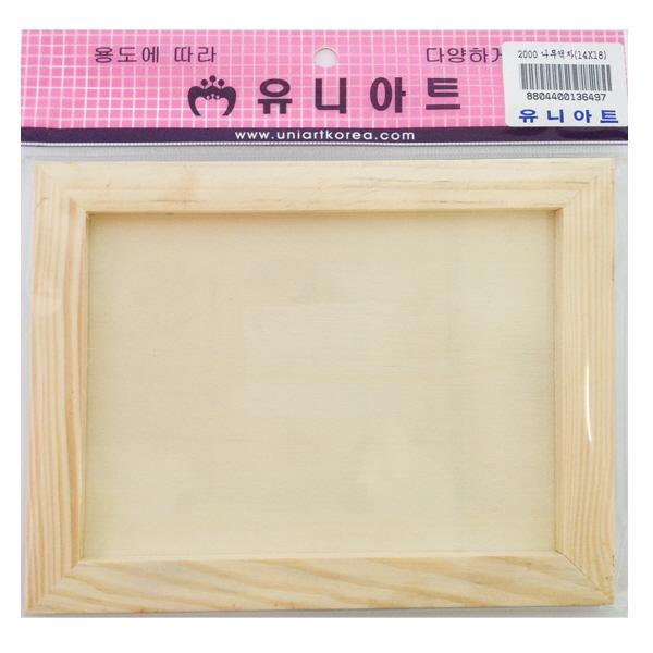 나무액자/사각(약 18x14cm/유니아트)