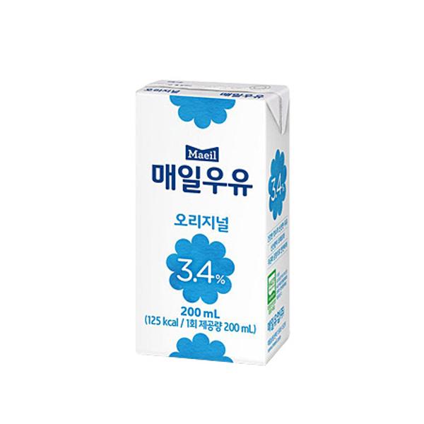 [면세][업체별도배송]매일 멸균우유(200ml * 24/box)