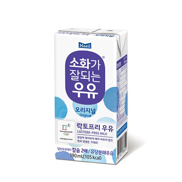 [업체별도배송][포도트리]소화가 잘되는 우유(190ml*24/팩)