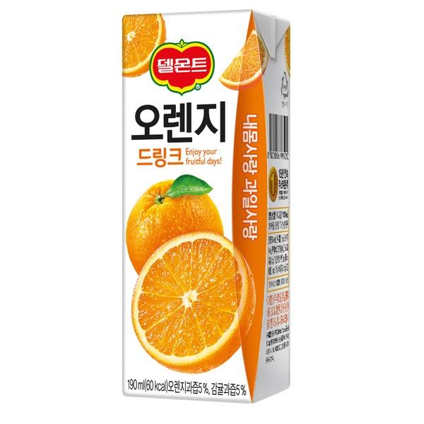 [869602]델몬트 오렌지 드링크팩(190ml*24팩)