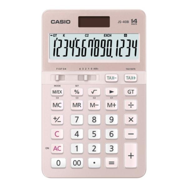 계산기(JS-40B-PK/핑크/CASIO)