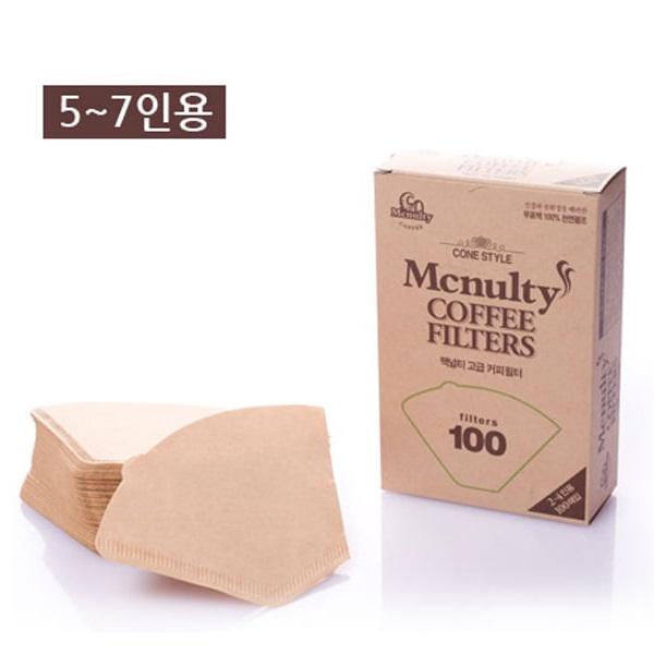 [W80853]커피여과지 5~6인용(100매/한국맥널티)