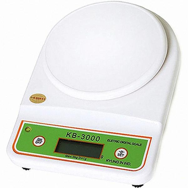 [업체별도배송]전자저울 (최대3kg/측정단위1g/KB-3000)