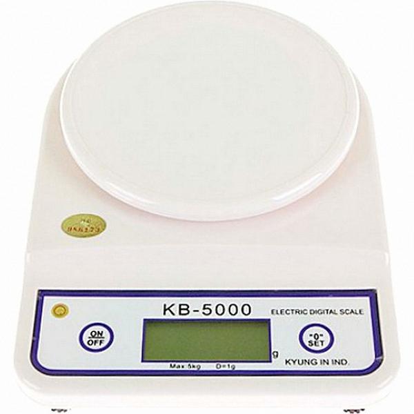 [업체별도배송]전자저울 (1g~5kg측정/최대중량5kg/KB-5000)