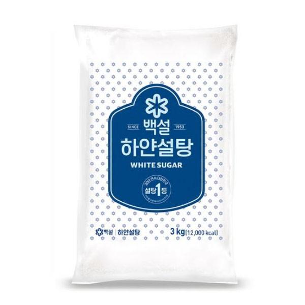 [업체별도배송]하얀설탕 3kg(6개/박스/CJ)