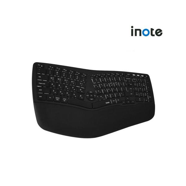 [업체별도배송]인체공학 블루투스 키보드(NK908RB/블랙/아이노트)