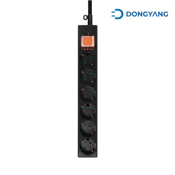 [업체별도배송]6구접지멀티탭(SW16A/블랙DYM-G6C(SC)/5M/동양)