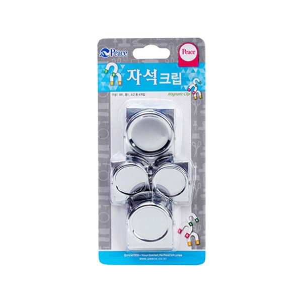 자석 크립 세트 (4개/ 세트/평화)