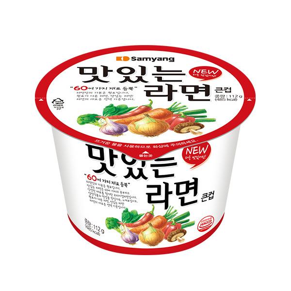 [업체별도배송]맛있는라면큰컵(112g/삼양식품/1BOX(16EA)