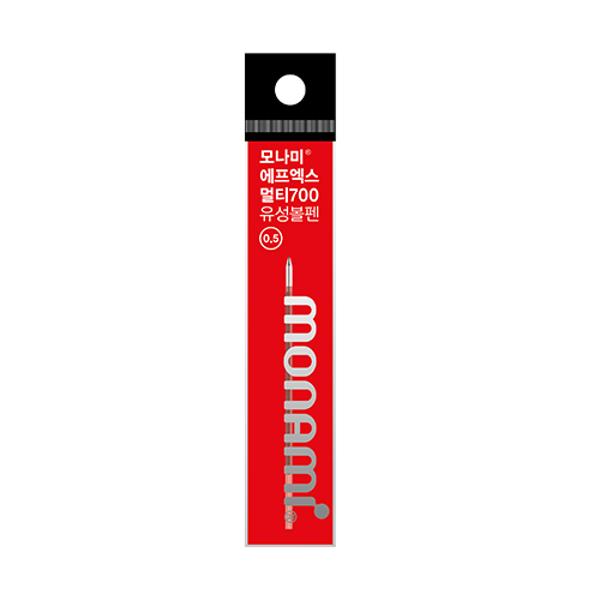 플립3 리필심 (0.5)잉크색상:적색, 필기선(mm):0.5, 1PK(12EA)