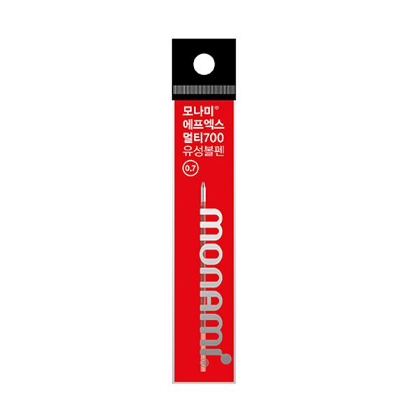 플립3 리필심 (0.5/0.7mm)잉크색상:적색, 필기선(mm):0.7, 1PK(12EA)