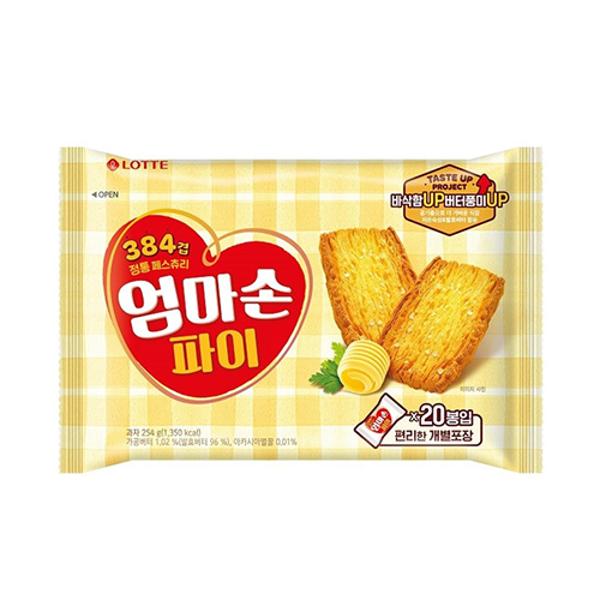 [업체별도배송]엄마손파이(254g/20입*10개/박스/롯데웰푸드)