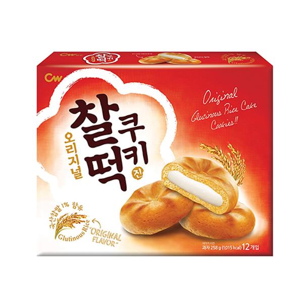[업체별도배송]청우 오리지널 찰떡 쿠키 진 258g 12봉입(1박스/10개입)
