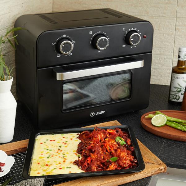 [업체별도배송]리큅 대용량 에어프라이어 오븐 20L(LAF-MO2002/블랙/리큅)