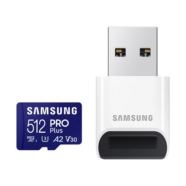 [업체별도배송]Micro SD 메모리카드 PRO PLUS(MB-MD512SB/512GB+리더기/삼성)