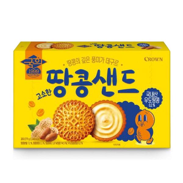 국희땅콩샌드 372g 크라운