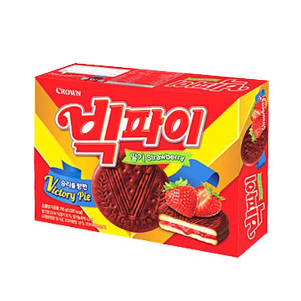 T셀파몰,빅파이 216g 12입 딸기맛 크라운제과