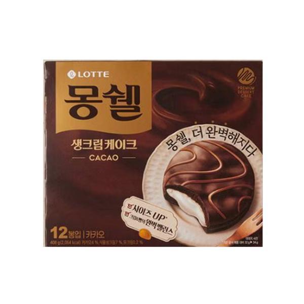 [업체별도배송]몽쉘 카카오(408g/12입/롯데웰푸드)
