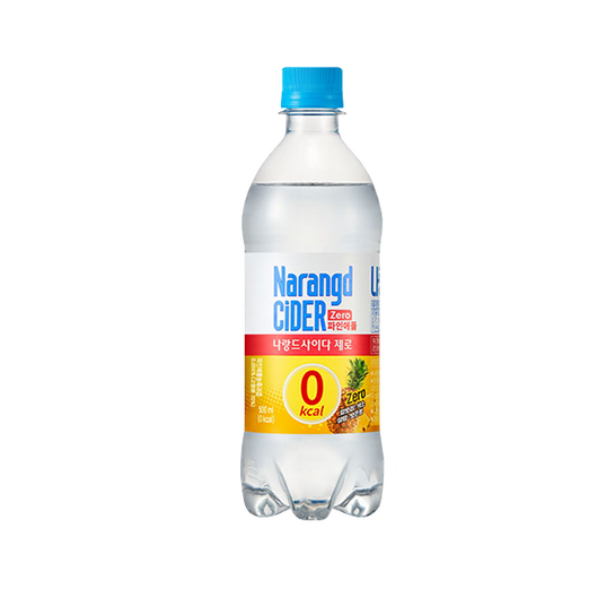(업체별도배송)나랑드사이다 제로 파인애플맛 500ml (1박스/24개입/동아오츠카)