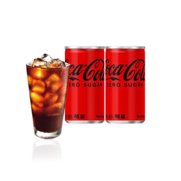 (업체별도배송)코카콜라 제로 캔 190ml (1박스/30캔/코카콜라)