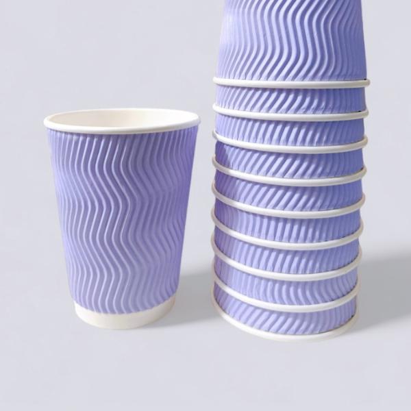 [업체별도배송]웨이브컵 12oz 1박스 라벤더(360ml/25개입*20줄/500개)