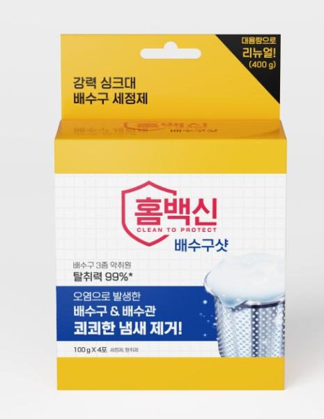 홈백신 배수구샷 100gx4포 (주)오피스디포 코리아