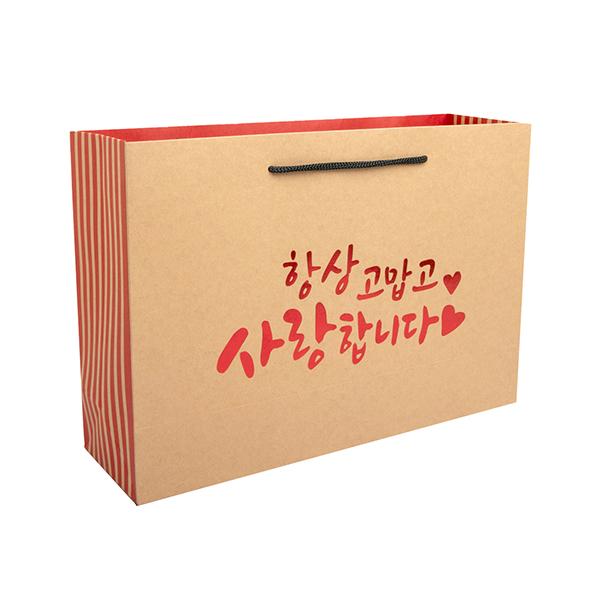 사랑감사쿠키쇼핑백(중)레드