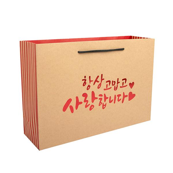 사랑감사쿠키쇼핑백(소)레드