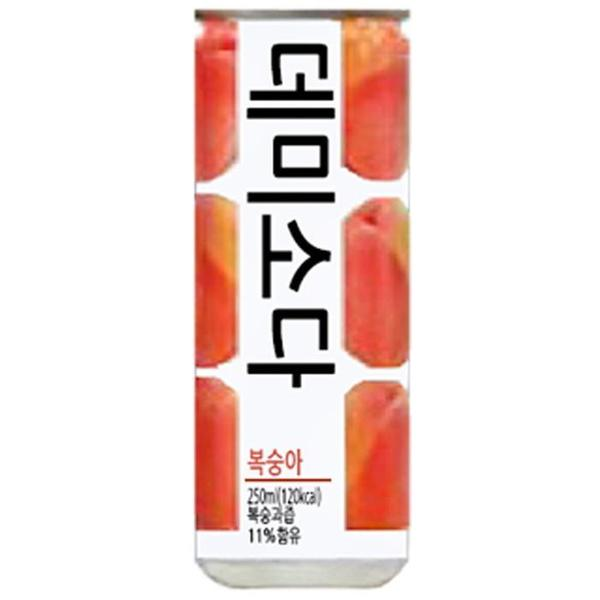 [업체별도배송]동아오츠카 데미소다 복숭아 250ml*30캔