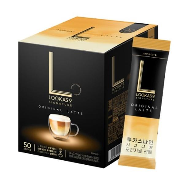 (업체별도배송)커피 루카스나인 라떼 14.9g*50개입 (업체별도배송)커피 루카스나인 라떼 14.9g*50개입