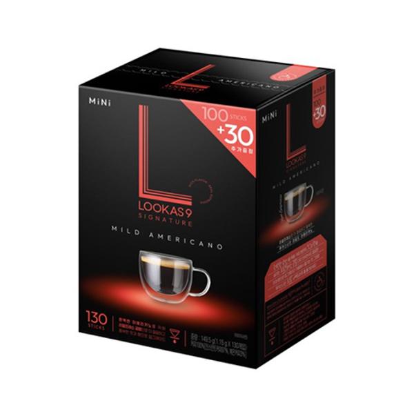 (업체별도배송)원두커피 루카스나인 시그니처 마일드 아메리카노 1.2g(100+30개입)