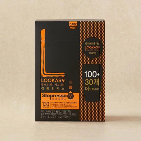(업체별도배송)원두커피 루카스나인 시그니처 다크 아메리카노 1.2g(100+30개입)