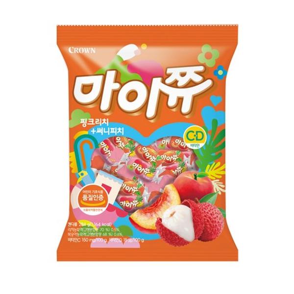 마이쮸 리치+피치(284g/크라운제과)