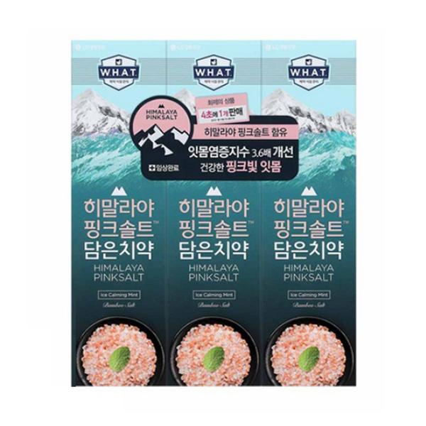 아이스 카밍 민트 히말라야 핑크솔트 담은 치약 100gx3개입 엘지생활건강