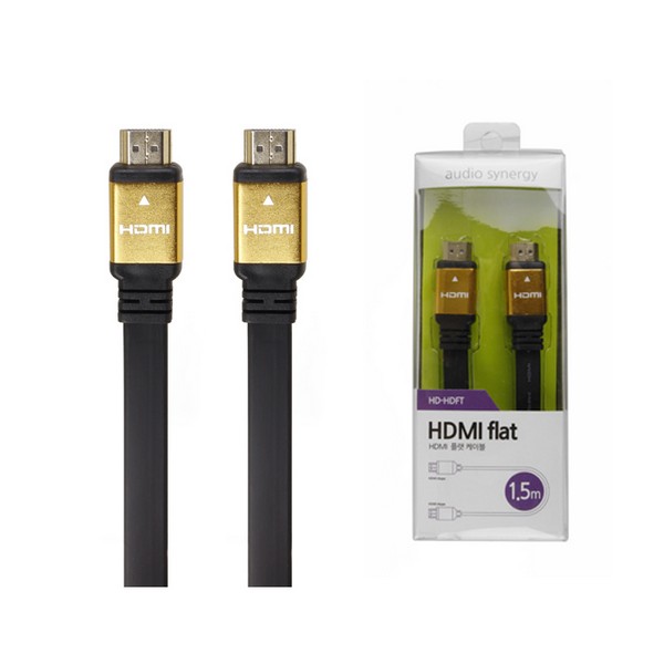 [235992]HDMI FLAT케이블(1.5m/HD-HDFT/동양)