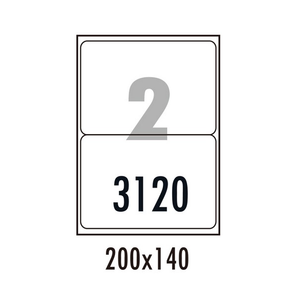 하이에코라벨(HES-3120/100매/2칸/폼텍)