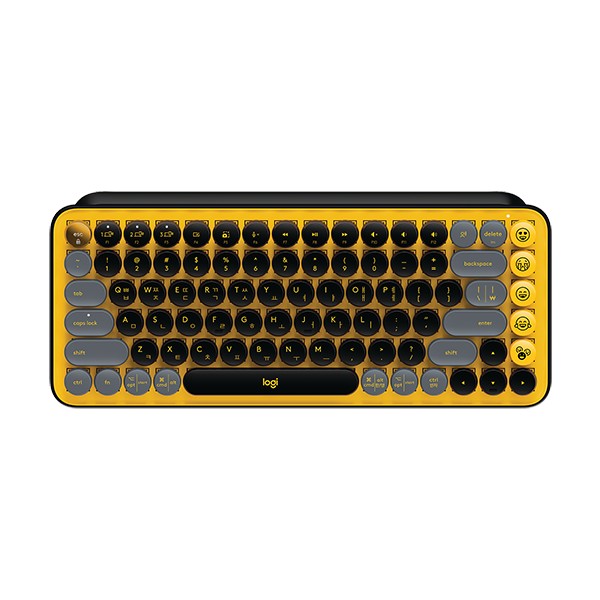 [업체별도배송]로지텍무선블루투스기계식키보드(POP옐로우/Logitech)