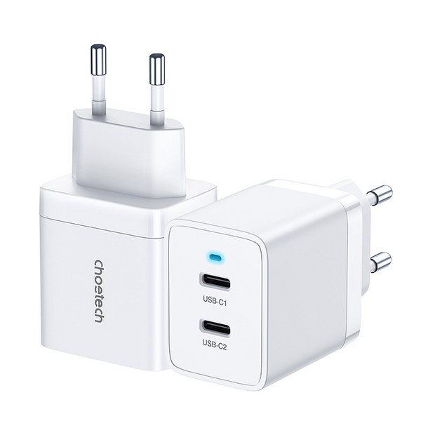 C타입 듀얼 고속 충전기 PD 40W(Q5006/화이트/Choetech)