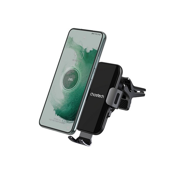 15W 차량용 FOD 무선 고속충전거치대(T202-F/블랙/Choetech)