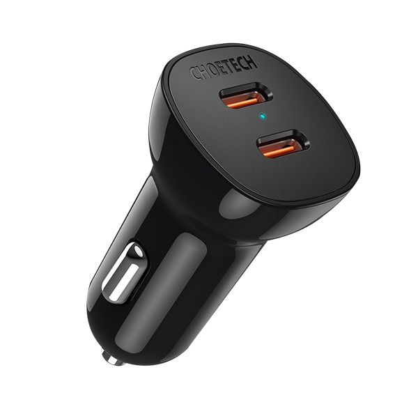 [업체별도배송]PD20W 듀얼 차량충전기(TC0008/블랙/Choetech)