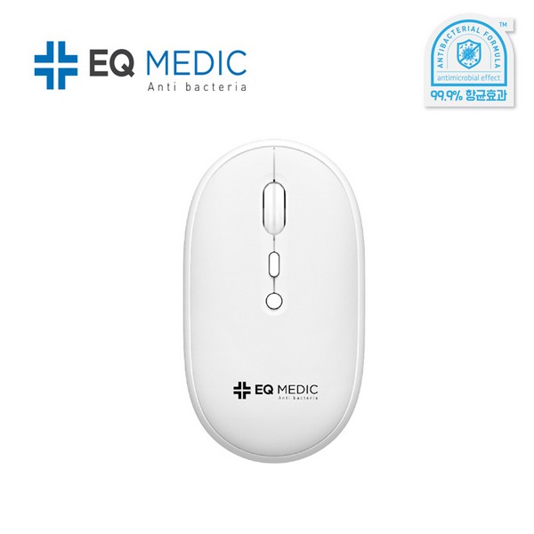 [업체별도배송]SANITIZE 항균 무선마우스(WM3/화이트/EQ medic)